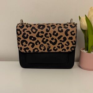 NWOT Kate Spade ♠️ Tan and Black Leopard Crossbody Bag